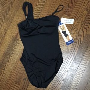 Suddenly Slim by Anne Cole black swimwear